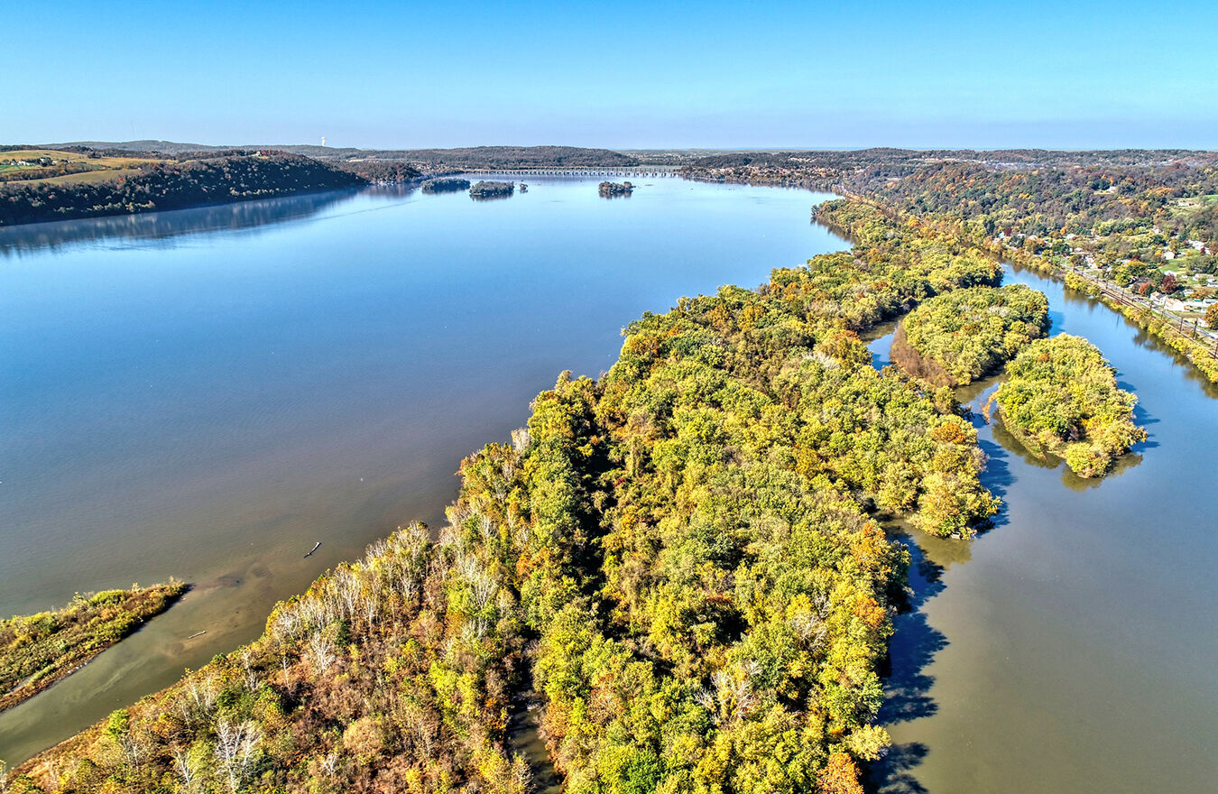 Conejohela Flats aerial